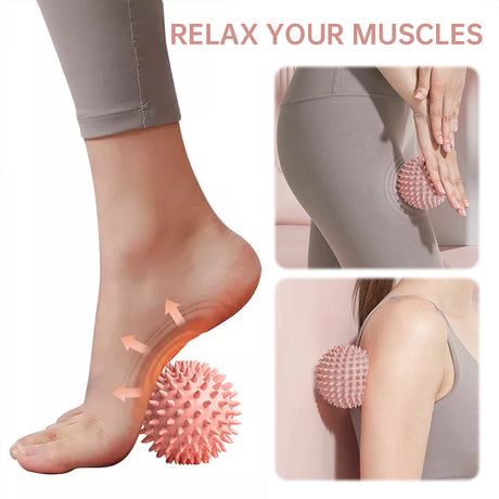 Durable sport massage ball. Spiky design for myofascial release, deep - tissue work, trigger points, muscle recovery & pain reli - V.I.P Digital Presence