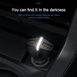 Baseus  Charge 3.0 Car Charger 5V3A Dual USB Port QC3.0 Quick Charger Mobile Phone Fast Charging Charger 2 USB Car-Charger - V.I.P Digital Presence