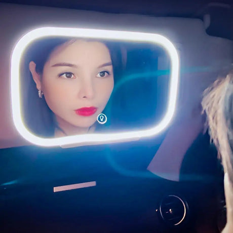 Car Visor Mirror with LED Light Car Interior Mirror Compact Large Screen  Excellent 7.8-inch Car LED Visor Vanity Mirror - V.I.P Digital Presence