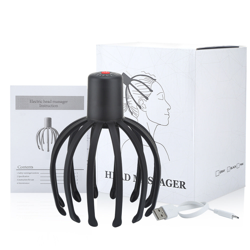 Multi Claw Electric Massager Head Scalp Kneading Massager Eight Claw Fish Electric Head Massage Claw - V.I.P Digital Presence