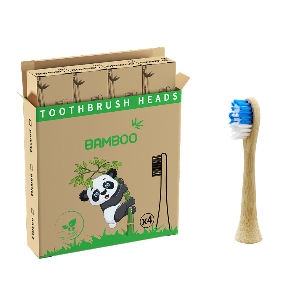 Suitable for Philips electric toothbrush natural bamboo biodegradable bamboo toothbrush head made of bamboo - V.I.P Digital Presence