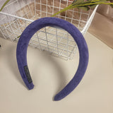 Candy colored velvet with wide edge sponge headband flocking - V.I.P Digital Presence