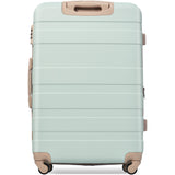 Luggage Sets New Model Expandable ABS Hardshell 3pcs Clearance Luggage ( Grey Green)
