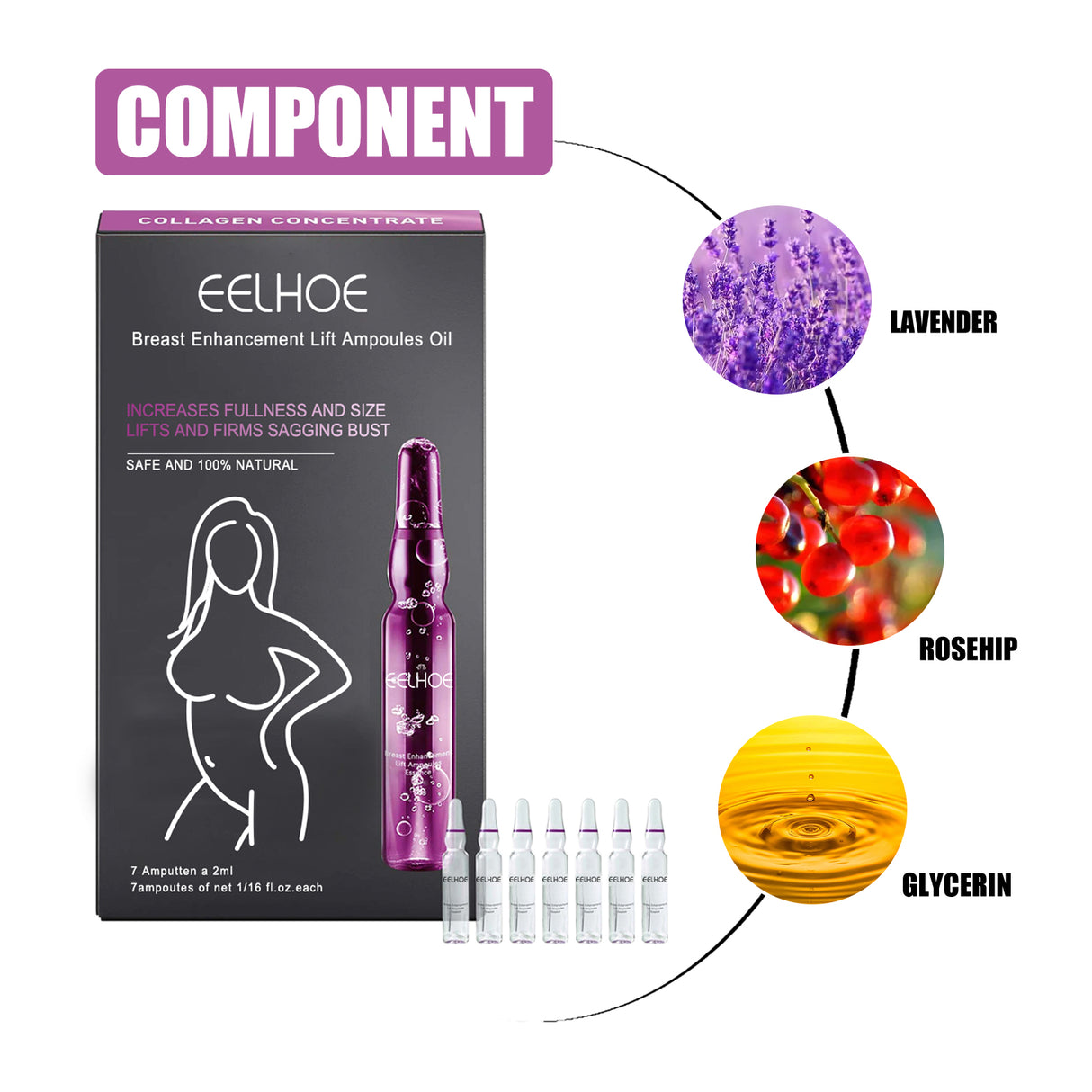 Breast Enhancement Lift Ampoules Oil, Gently Moisturize And Tighten The Breasts Plump And Full Lifting Breast Care Essence - V.I.P Digital Presence