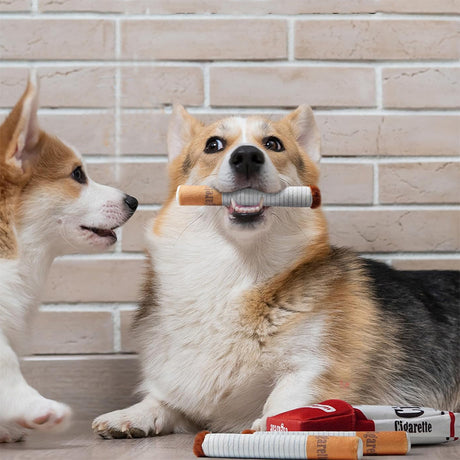 Ciga-rette-like Dog Toy, a Pet Self-entertainment Plush Toy that is Chew-resistant and Helps with Teething - V.I.P Digital Presence