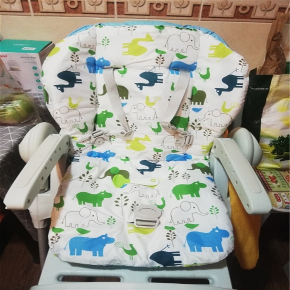 Cojín para trona de bebé y niño, cojín para asiento elevador, cojín para silla de comer, cojín para cochecito, cojín de tela de algodón 
