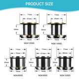 17+1BB 8000-14000 Series Aluminum Alloy Spool Fishing Reel, 4.8:1 Gear Ratio, Durable Long Casting for Baitcasting - V.I.P Digital Presence