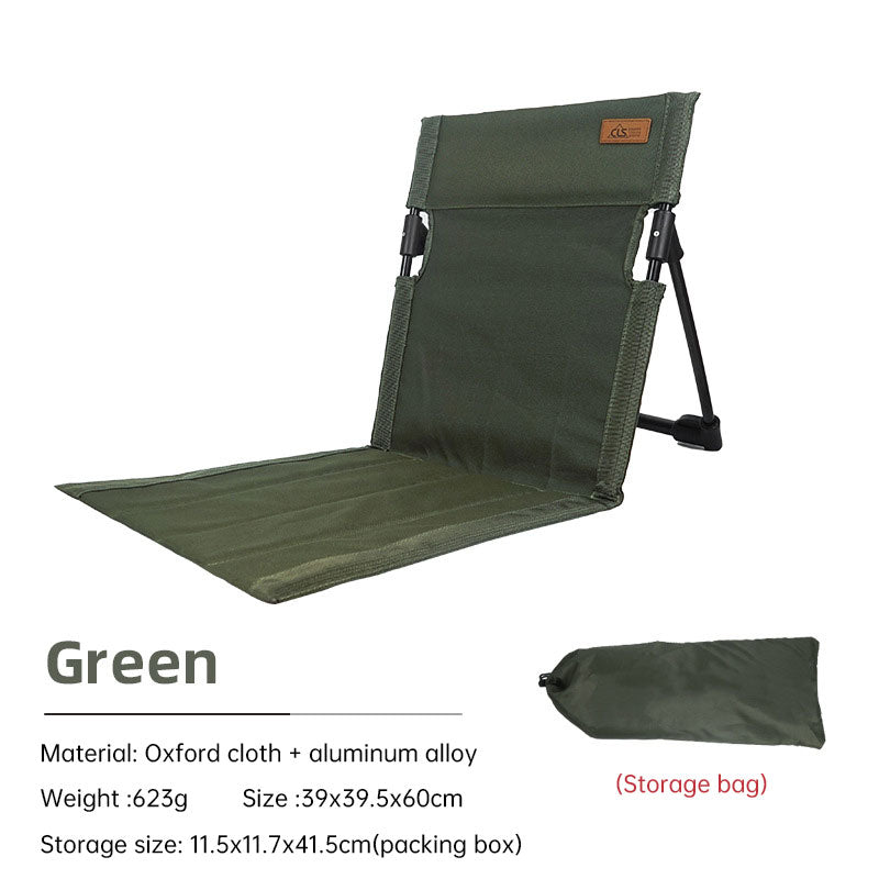Silla con respaldo para acampar al aire libre, silla plegable portátil, silla de ocio, silla para balcón, parque, césped, silla de picnic