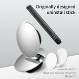 Baseus 2Pcs Car Holder HD Rear View Convex Mirror Auto Rearview Mirror 360 Degree Wide Angle Vehicle Blind Spot Rimless Mirrors - V.I.P Digital Presence