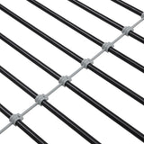 Double decker bed, size above twin bed, with 2 ladders and full-length guardrail, metal, storage space, black - V.I.P Digital Presence