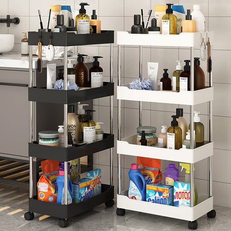 Kitchen multi layer vegetable basket rack floor-standing removable vegetable storage household multi functional trolley - V.I.P Digital Presence