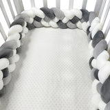 Woven baby bed surround anti-collision strip four strand Fried Dough Twists braid wrapped around the bed surround ins baby child - V.I.P Digital Presence