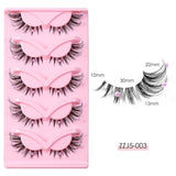 Clear Band Corner Foxy Winged Cat Eye 3D Strip Lashes Silk Party Full False Eyelash Vegan Faux Mink Eyelash With Diamond Pearl - V.I.P Digital Presence