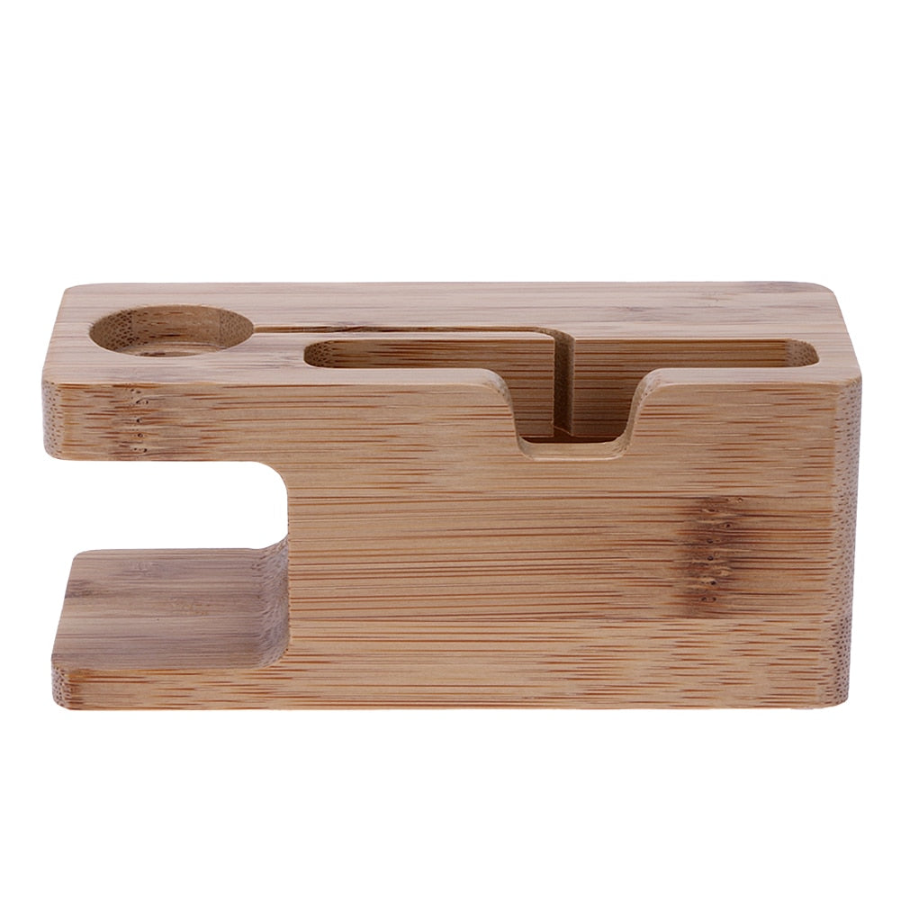 Alloet Wooden Charging Dock Station for Mobile Phone Holder Stand Bamboo Charger Stand Base For Apple Watch and For iphone - V.I.P Digital Presence