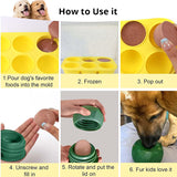6 - cavity dog treat molds , compatible with Woof & Power Chewer Pupsicle, silicone for frozen treats, reusable for Pupsicle toy - V.I.P Digital Presence