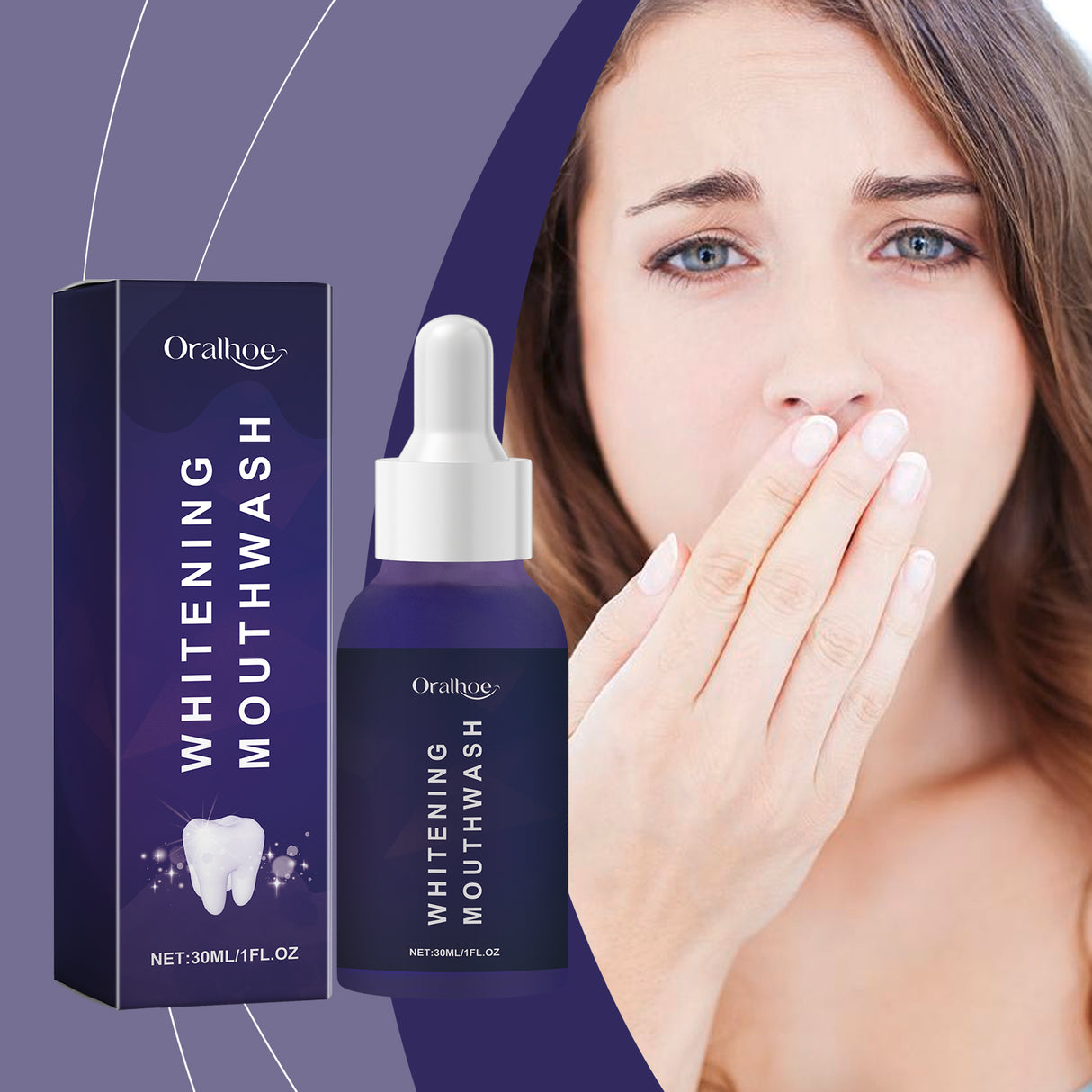 Purple Dental Mouthwash, Gentle Ingredients To Protect Teeth Clean Stains Left Fresh Smell - V.I.P Digital Presence