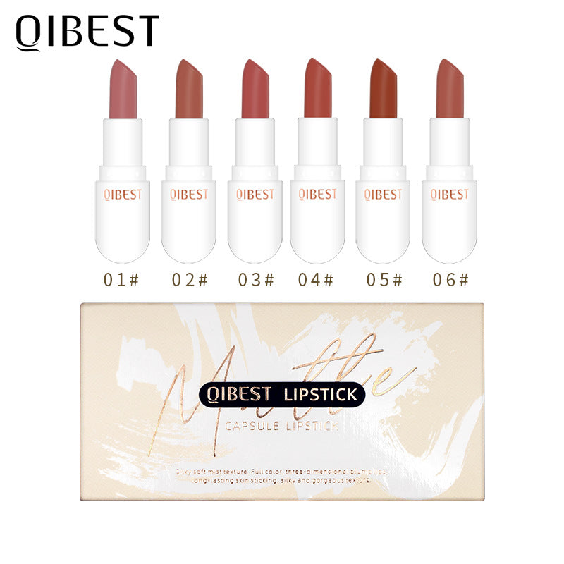 QIBEST Mini Capsule Lipstick Set Velvet Matte Matte Lipstick Long lasting Pill Lipstick - V.I.P Digital Presence