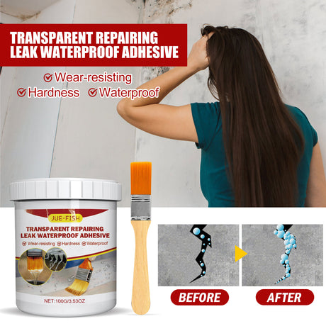 Transparent Leak Repair Waterproof Glue, Free Smashing Brick Toilet Kitchen Floor Tile Paint Waterproofing Agent - V.I.P Digital Presence