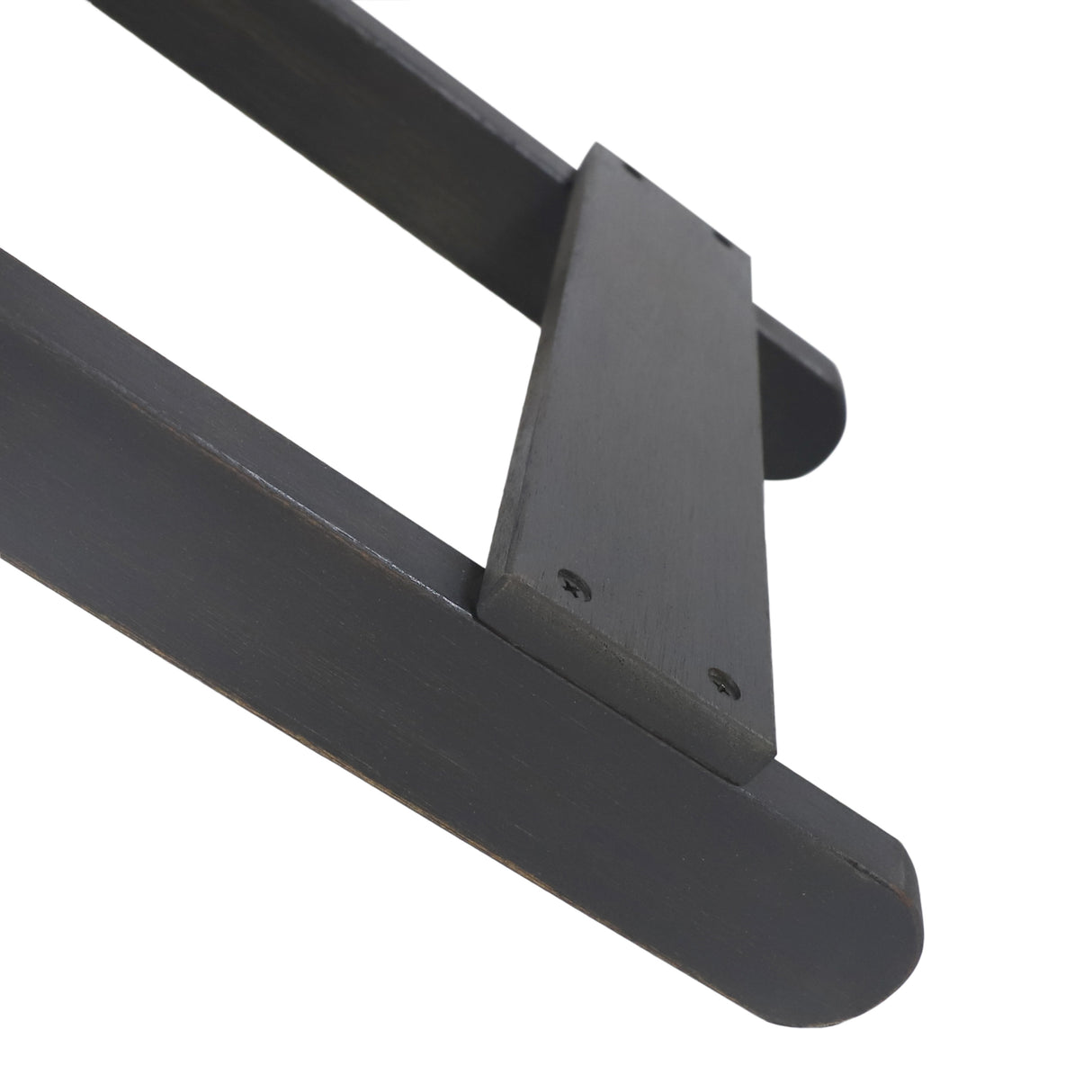 Outdoor Folding Wooden Side Table, Dark Gray, 15"D x 22.75"W x 18.25"H - V.I.P Digital Presence