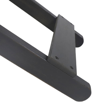 Outdoor Folding Wooden Side Table, Dark Gray, 15"D x 22.75"W x 18.25"H - V.I.P Digital Presence