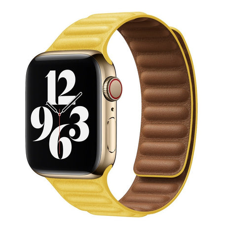 Suitable For iwatch8 Watchband S7 SE 6/5/43 Magnetic Suction New Leather Loopback Chain Apple Watch Wristband - V.I.P Digital Presence