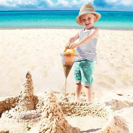 Outdoor family sand hopper with overflow – for beach sand play & garden irrigation. - V.I.P Digital Presence