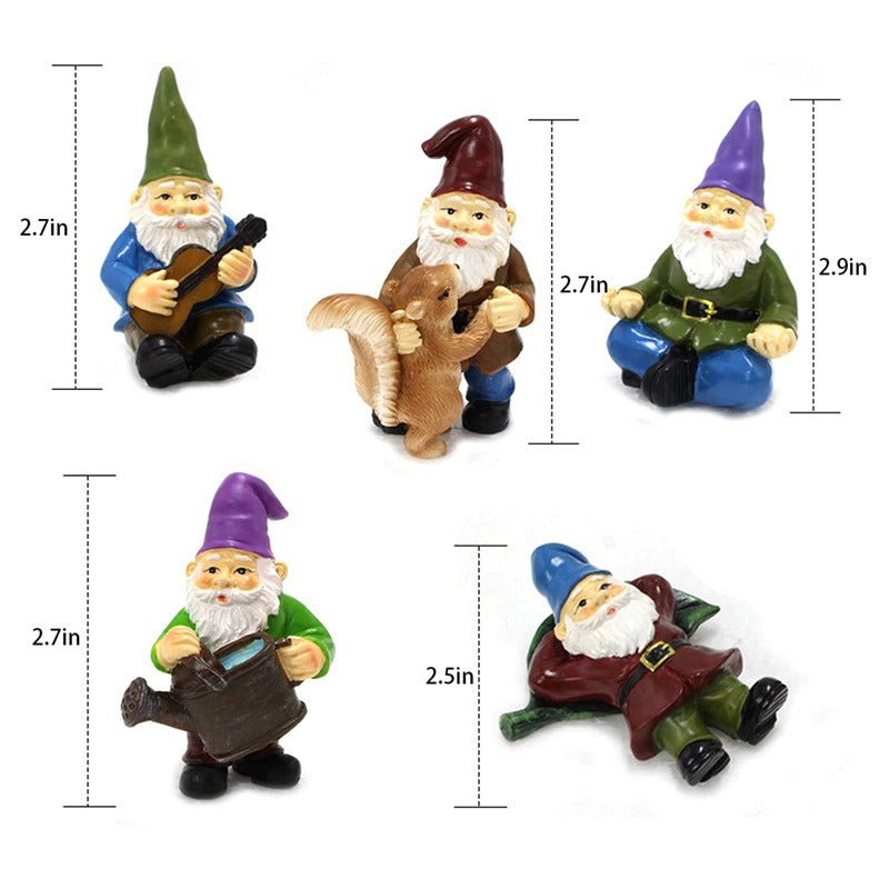 Resin Dwarf Flower Plantation Garden Fairy Potted Plant Insert - V.I.P Digital Presence