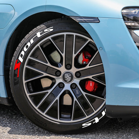 SPORTS series car tire letter sticker DIY sticker personalized modification sticker 3D three-dimensional all-in-ode tire sticker - V.I.P Digital Presence