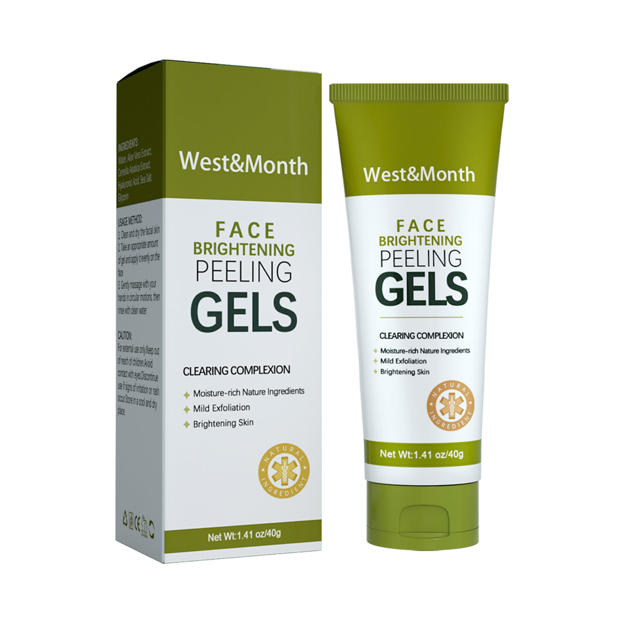 Face Brightening Peeling Gels, Facial Cleansing Exfoliation Skin Pores Hydrating Firming Beauty Gels - V.I.P Digital Presence