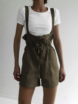 Drawstring Wide Strap Overalls with Pockets - V.I.P Digital Presence