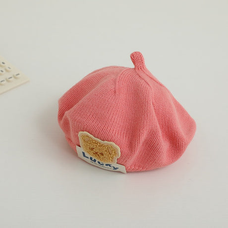 Children Spring and Autumn Beret Baby Cute Bear Hat Korean Version Male and Female Baby Corduroy Painter Hat - V.I.P Digital Presence