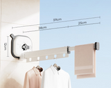 Multifunctional Retractable Fold Away Clothes Drying Hanger Space-Saving Bathrooms Usage - V.I.P Digital Presence