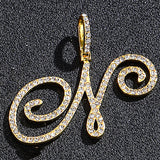 Hip hop accessories grass letter pendant melon seed buckle Cuban chain accessory - V.I.P Digital Presence