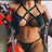 Fashionable European and American sexy lingerie lace strap hanging neck bra - V.I.P Digital Presence