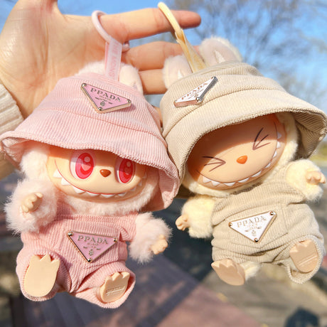 [Clothes Only]  corduroy For Labubu Doll Clothing Set Hat 17cm Clothes Shoes Doll DIY Accessories Training Sitting Party Games Toys Gifts - V.I.P Digital Presence