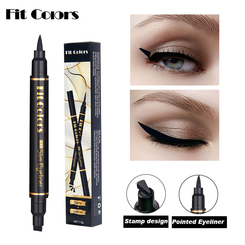 Fit Colors Double Headed Triangle Wing Seal Waterproof, Sweat-Proof And Non Smudged Liquid Eyeliner - V.I.P Digital Presence
