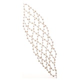 Mesh minimalist pearl hollow headwear - V.I.P Digital Presence