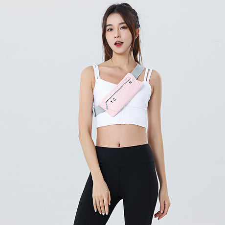 Sports chest waist bag dual-use men's and women's lightweight high-end super Pu crossbody bag outdoor internet famous running phone bag - V.I.P Digital Presence