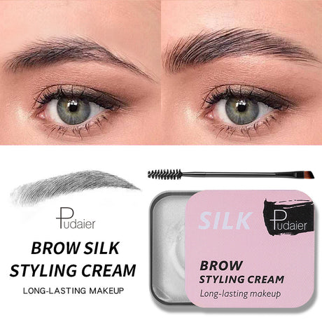 Pudaier Natural Wild Brow Styling Soap Eyebrow Cream Colorless Moisturizing Natural - V.I.P Digital Presence