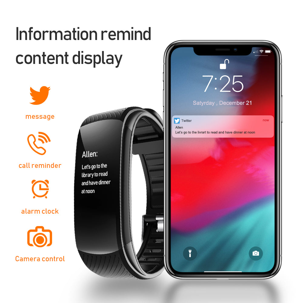 C5S Smart Bracelet Sports Pedometer Heart Rate Blood Pressure Blood Oxygen Health Monitoring Sports Bracelet - V.I.P Digital Presence