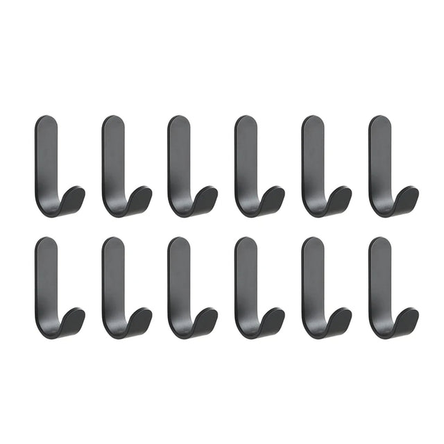 12Pcs Self Adhesive Hooks Heavy Duty Stainless Steel Wall Hooks Waterproof Sticky Hooks Bathroom Hang Towels Keys Coat Bags - V.I.P Digital Presence