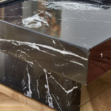 A modern and practical coffee table made of MDF material with black patterns - V.I.P Digital Presence