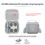 Protective grey hard case for DJI Neo. Two-way zipper, compact, for travel & protection. (Case only) - V.I.P Digital Presence