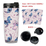 Stitch Stitch animation peripheral double-layer insulated plastic cup two-dimensional cartoon tea cup cold water kettle water cup - V.I.P Digital Presence