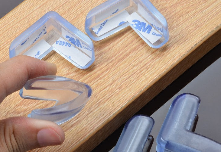 4 protectores de silicona para esquinas de mesa para bebés 