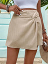 Perfee Twisted High Waist Skort - V.I.P Digital Presence
