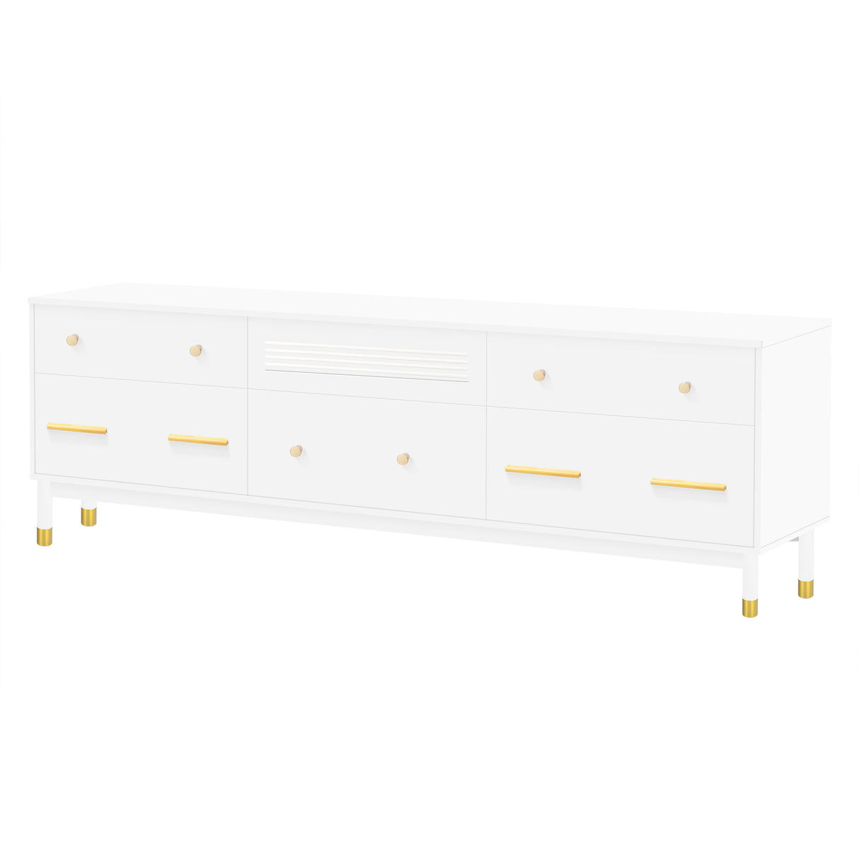 U-Can TV Stand for 75+ Inch TV Entertainment Center TV Media Console Table Modern TV Stand - V.I.P Digital Presence