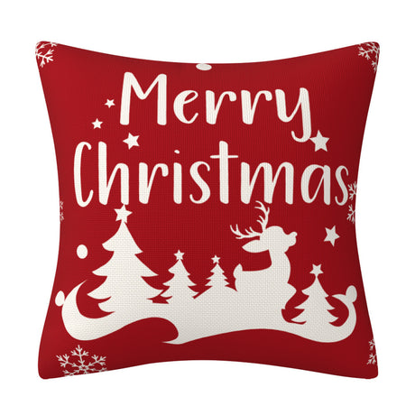 Red Christmas Snowflake Pillow Cover Amazon Home Sofa Cushion Cover Holiday Decoration Pillow - V.I.P Digital Presence
