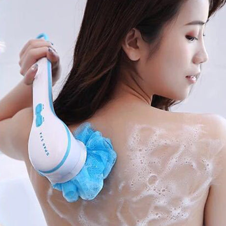 5 In 1 Electric Bath Shower Brush Exfoliation Spin Spa Massage Body Clean Brush Electric Massage Multi-Function Bath Brush Tool - V.I.P Digital Presence