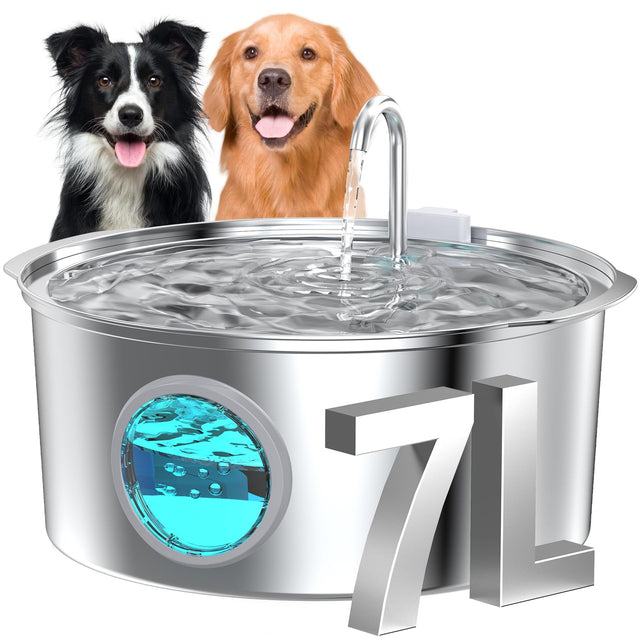 Stainless Steel Pet Water Dispenser with Large Capacity, Automatic Heating and Circulating Water for Cats and Dogs - V.I.P Digital Presence
